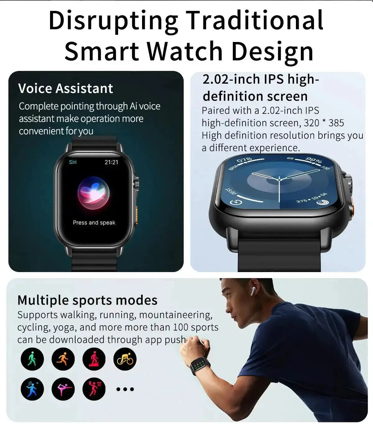 Ultimate Health And Fitness Smartwatch With Call Function