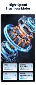 TOPK USB Portable Mini Fan 3 Speed 360°Rotatable Desk Fan