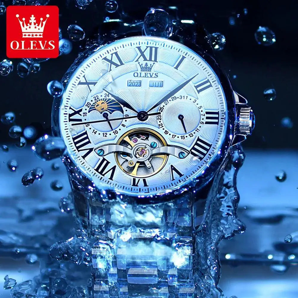 Moon Phase Luxury Men's Watch For Stylish Gentlemen