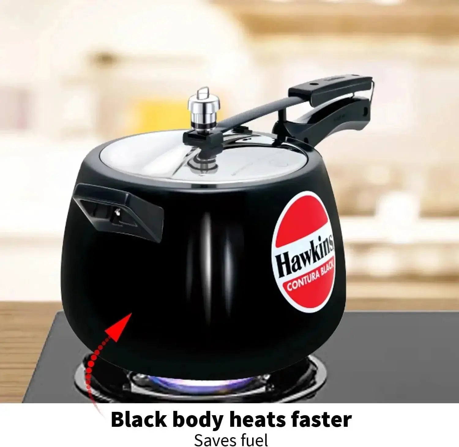 Pressure Cooker 6.5L Hard Anodised Efficient Cooking