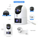 4K Dual Lens Security Camera for Homes