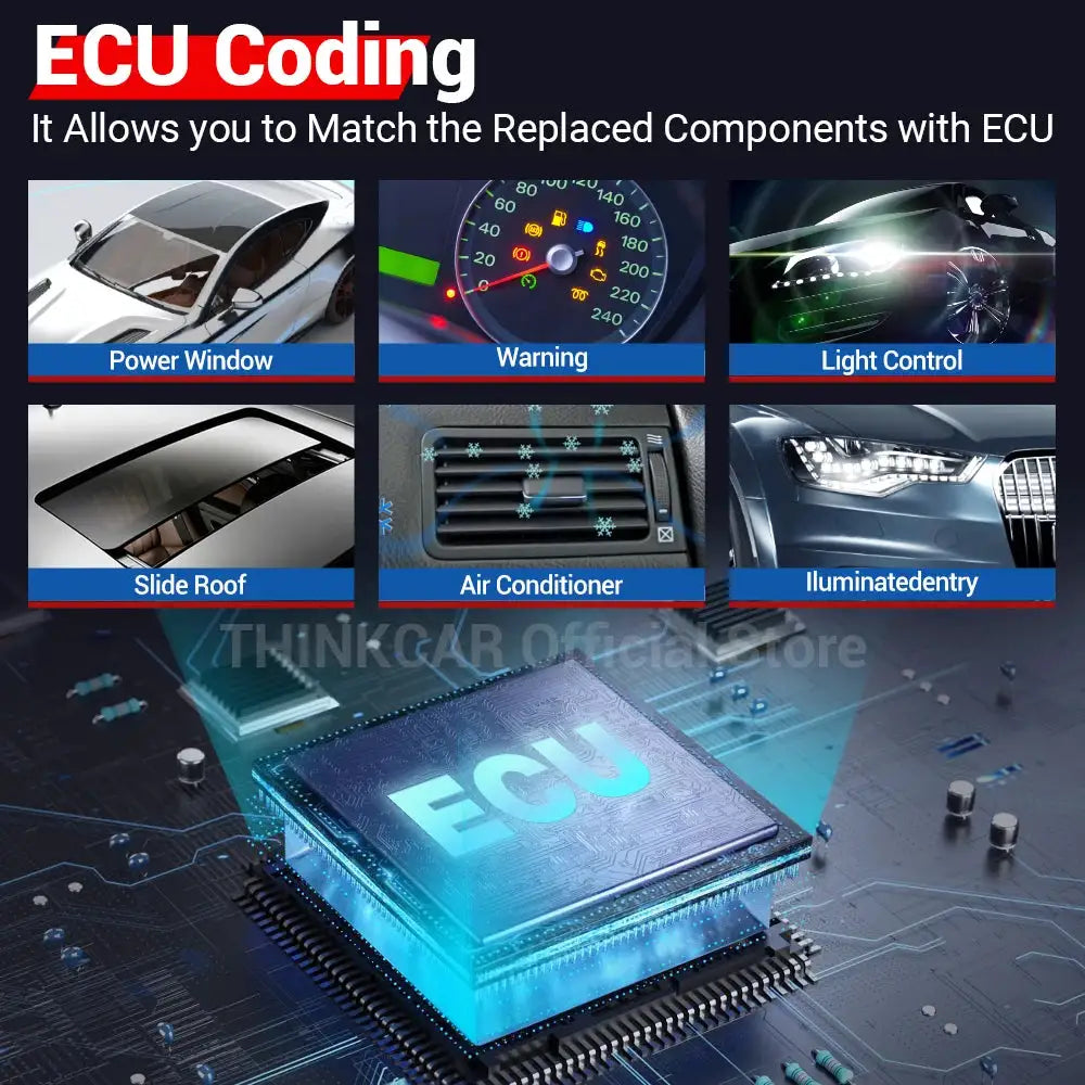 THINKCAR Thinkdiag Hot Version Full System All Car 15 Reset Service OBD2 Diagnostic Tool ECU Coding Birectional OBD2 Scanne
