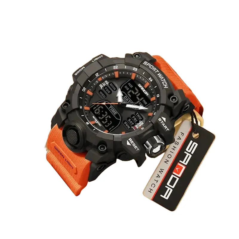 Sanda Men Waterproof Digital Watch — product view 1