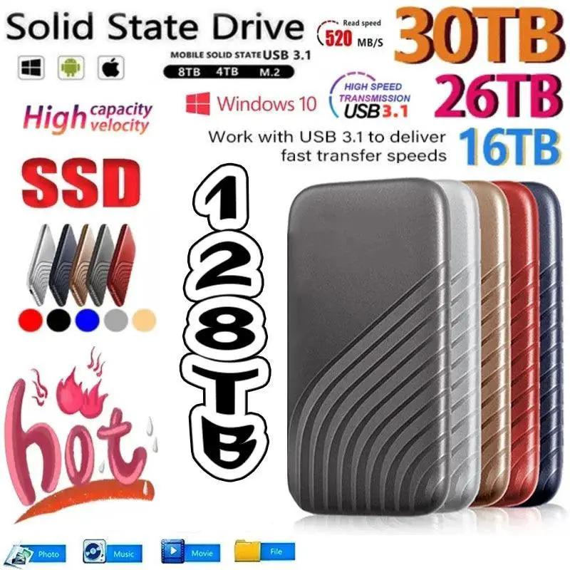 Portable SSD High Speed USB External Drive 500GB Premium