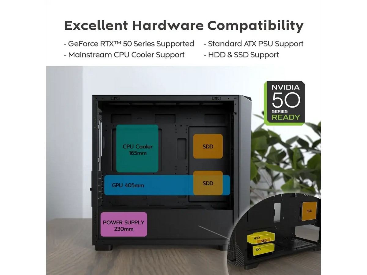 Montech Micro Atx Gaming Case — product view 4