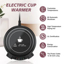SR-08 Smart Coffee Mug Warmer 3 Temp Settings 8H Auto Shut Off Buzzer PTC Fast Heating NTC Flat Cups Home Office EU US Plug Desk
