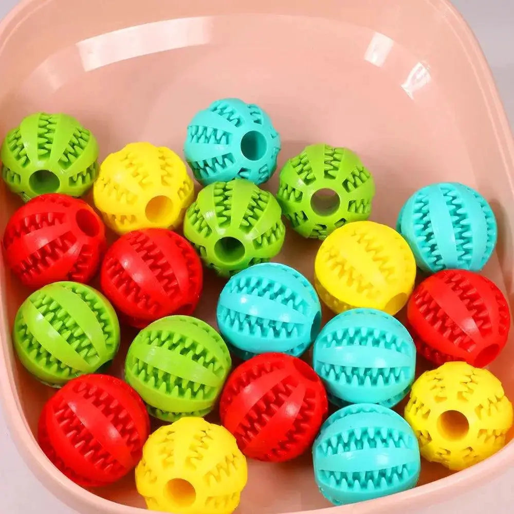 Silicone Bite Resistant Interactive Dog Ball for Small Dogs