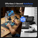 TOMLOV 4K Autofocus Microscope 10.1' HDMI Digital Microscopes TM4K-AF Max Soldering Microscopio LED Light for Electronic Repair
