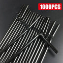 Colorful & Black Reusable Party Straws Eco-Friendly Essential