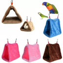 Cozy Velvet Bird Hammock Soft Plush Tent Bed for Cage