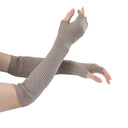 Long Fingerless Knit Arm Warmers