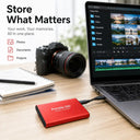 Portable External SSD - Fast Secure Data Backup