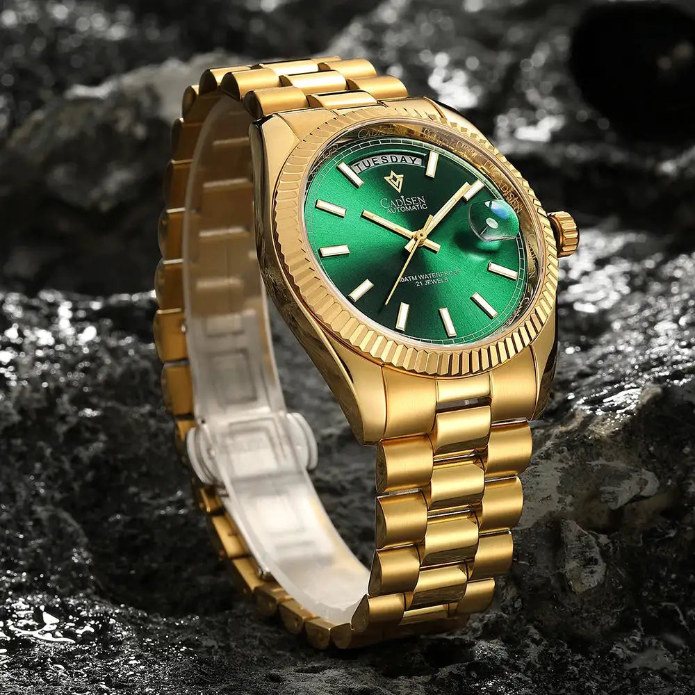 CADISEN DD40 Men Watches Luxury Automatic Mechanical Watch Men AR Sapphire Glass 10Bar Japan MIYOTA 8285 Movement Wristwatch Men