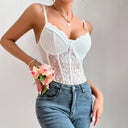 Lace Waist Trainer Bodysuit for Summer Shapewear Comfort