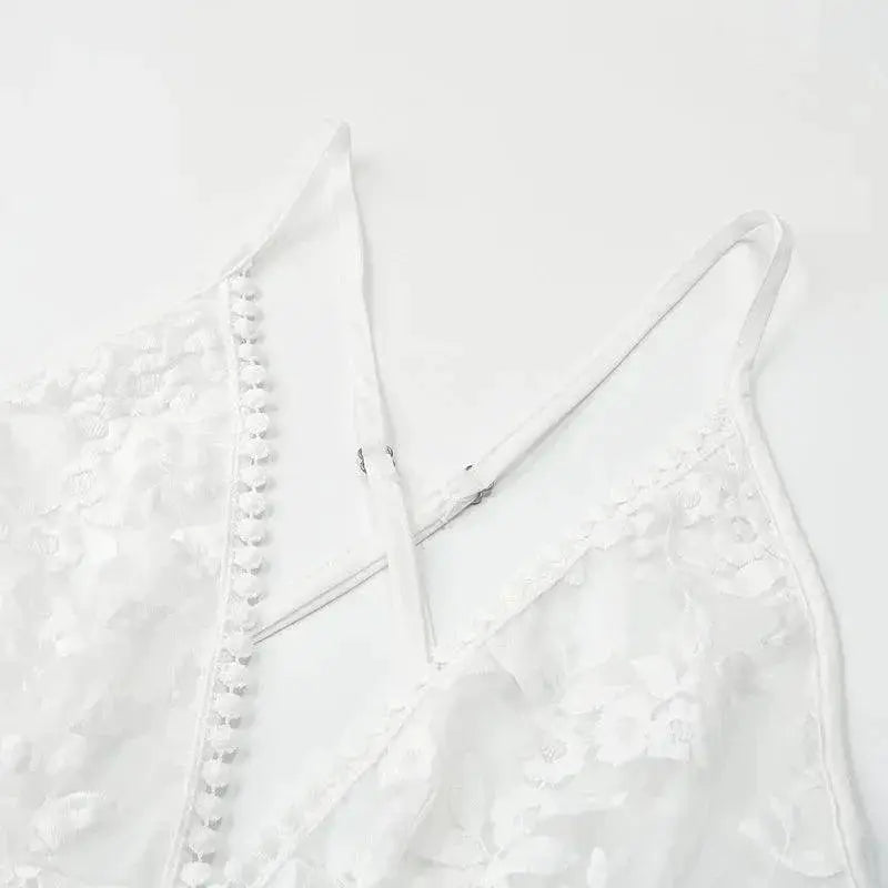 White Lace Beach Dress Summer Chic Fashion Essential