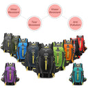 40L Water Resistant Travel Backpack For Camping Hiking Gear