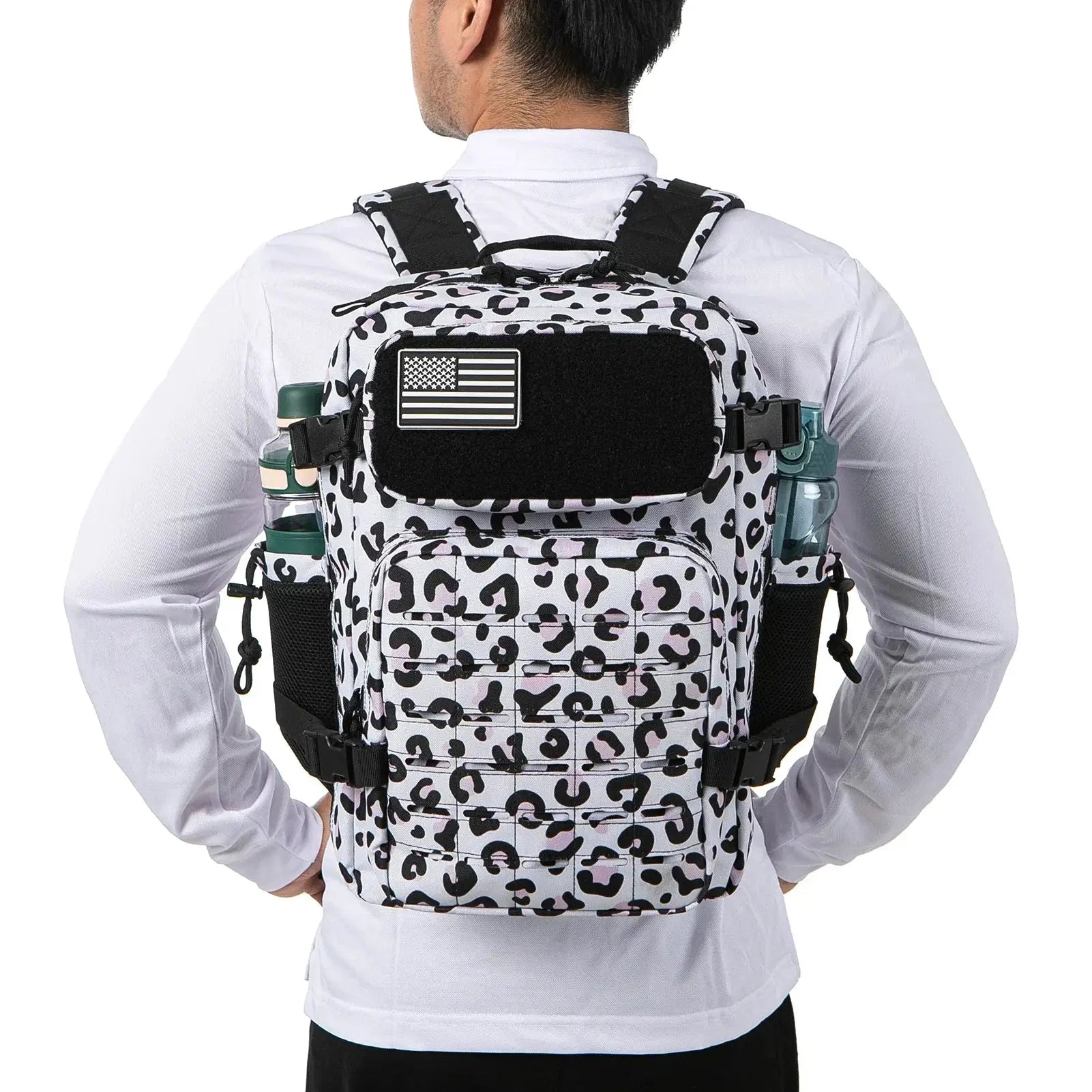 25 To 45L Tactical Molle Backpack Women Men Cup Holders