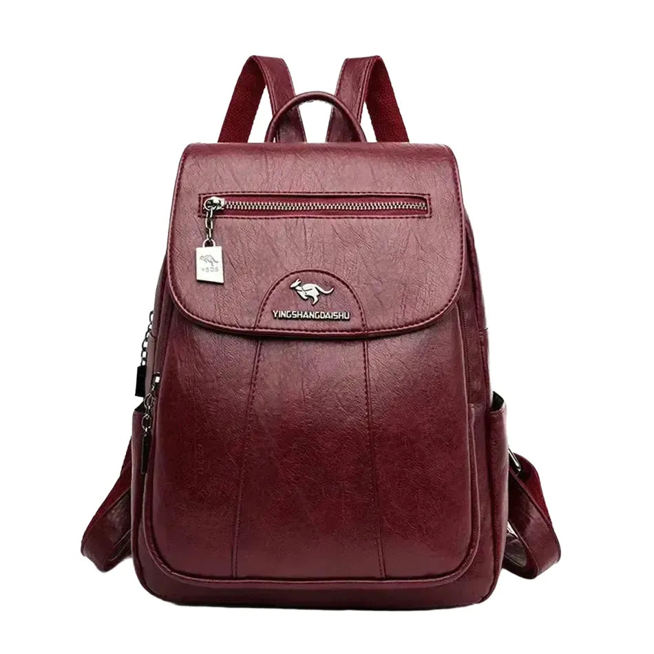 Leather Backpack for Women Daily Use — product view 1