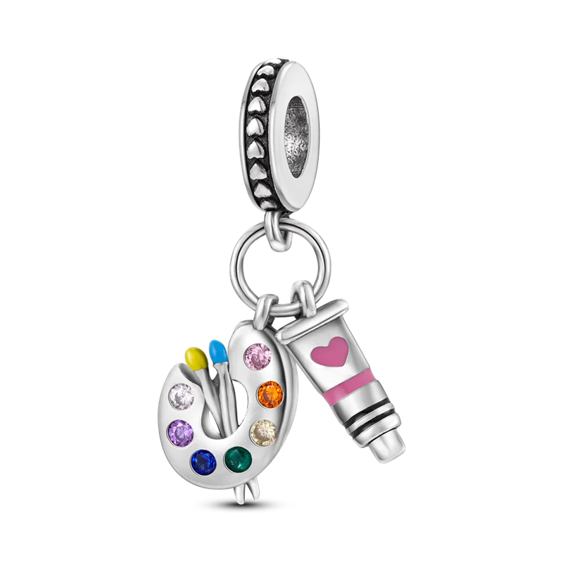 Silver Plated Charm Graduation Books