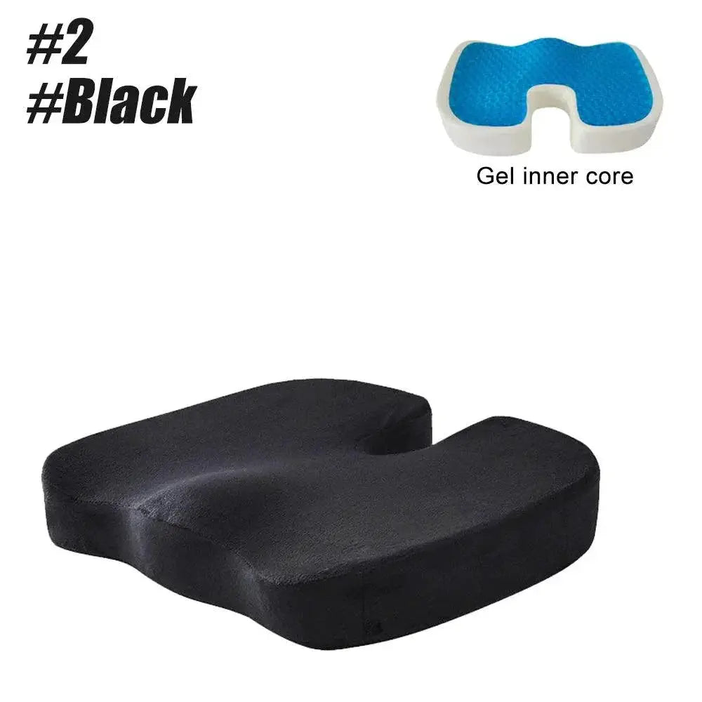 Cooling Gel Memory Foam Seat Cushion for Back Pain Relief