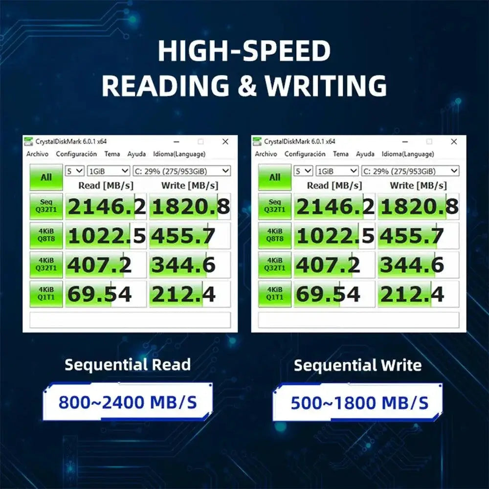 KingSpec M2 SSD Lightning Fast Internal Solid State Drive