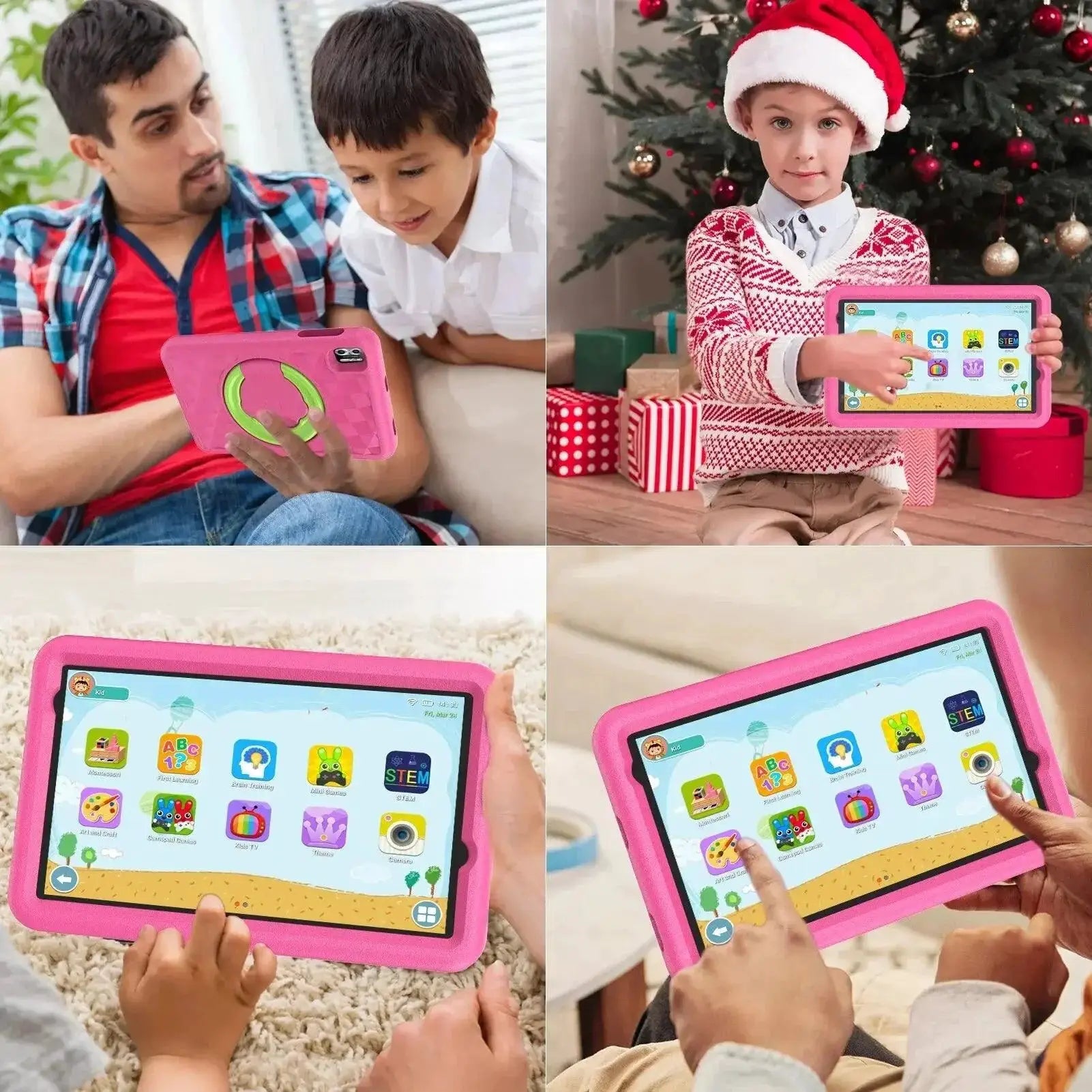 Educational Tablet For Kids Quad Core Dual Cameras