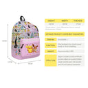 2PC Pikachu Cartoon Backpack Two-Piece Pokemon School Bag