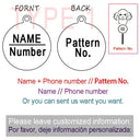 Personalized Dog Cat ID Tag Engraved Pet Collar Charm Keyring