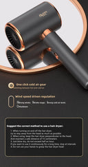 Professional Hair Dryer High Power Blue Light