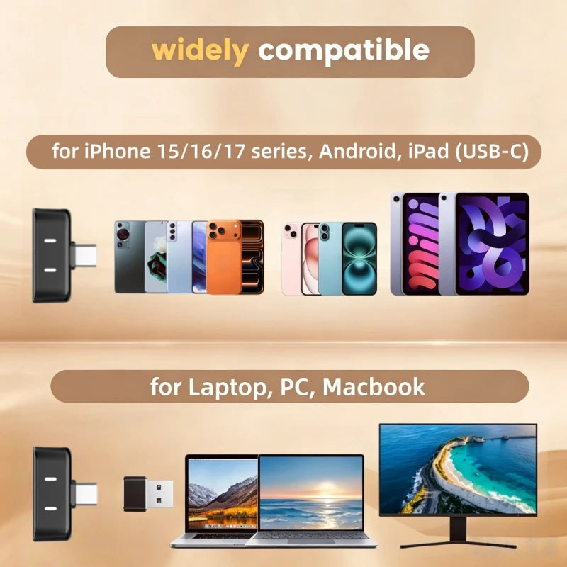 Professional Versatile Wireless Lavalier Microphone