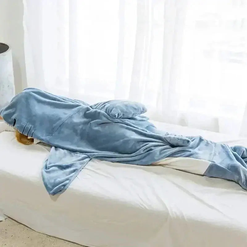 Shark Cartoon Sleeping Bag Blanket For Kids And Adults