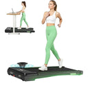 Quiet Under Desk Treadmill 2.5HP Portable Bluetooth App Incline