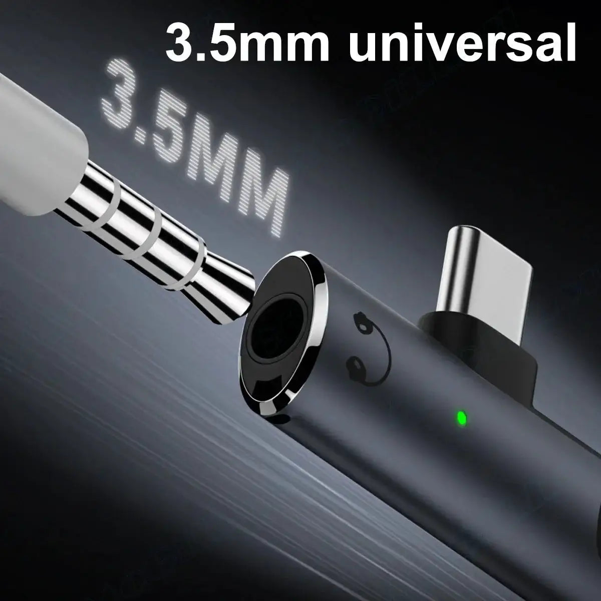 PD100W Type C to 3.5mm Audio Adapter 2 in 1 USB C to Headphone Jack Adapter USB C Charge Adapter Headphone Adapter for iPhone 16