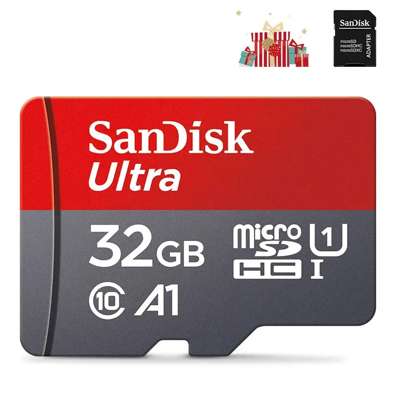 Sandisk Ultra Micro SD Card 128GB 32GB 64GB 256GB Memory Card SD/TF Flash Card Memory Card 32/64/128GB for Phone + SD Adapter