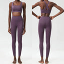 Women Two Piece Gym Set Breathable Quick Dry