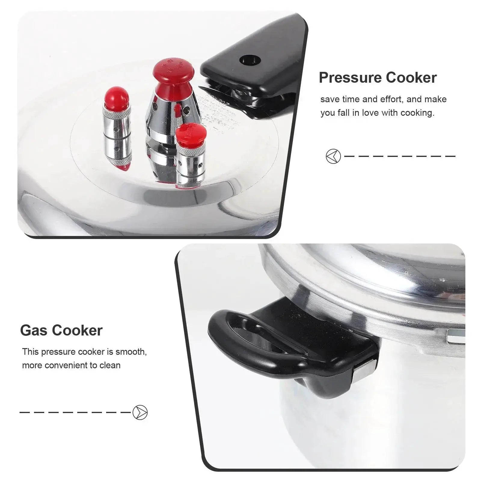Aluminum Pressure Cooker Induction Gas Stoves 2.5L
