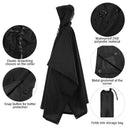 3-in-1 Waterproof Rain Poncho Lightweight Hooded Coat 2023