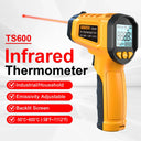 HYTAIS TS600 Digital Infrared Thermometer Sensor Industrial Non Contact IR Gun 0.1-1 Emissivity -50~600°C  Handheld Temp Measure
