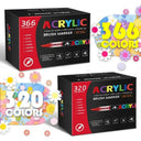 Vibrant Acrylic Brush Markers Kit