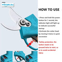 18V Cordless Electric Pruning Shears With 4 Cutting Gears
