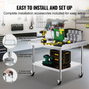 SucceBuy Stainless Steel Work Table