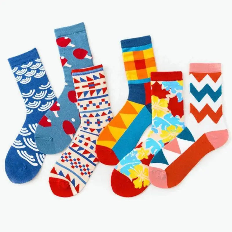 Quirky Happy Cotton Unisex Socks EU Sizes 36 To 43