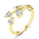 Gold Filled Moissanite Open Ring