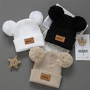 3Pcs Cute Infant Knit Beanie With Heart