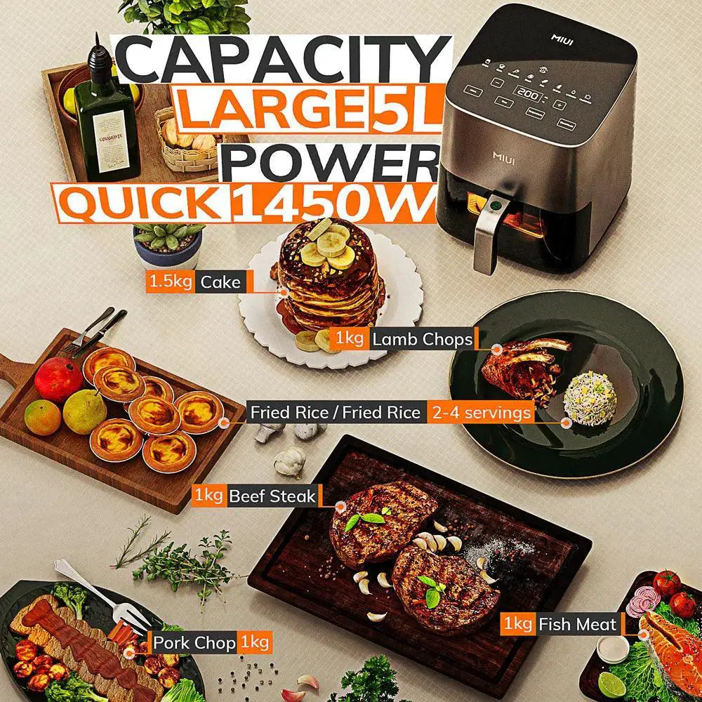 MIUI Air Fryer Oilless Cooker 5L With Touch Control