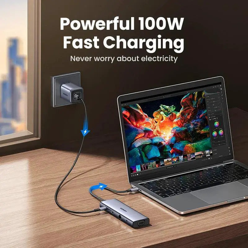 UGREEN USB C Hub With 4K HDMI And RJ45 Ethernet For Laptops