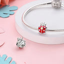 Sterling Silver Bright Red Charm