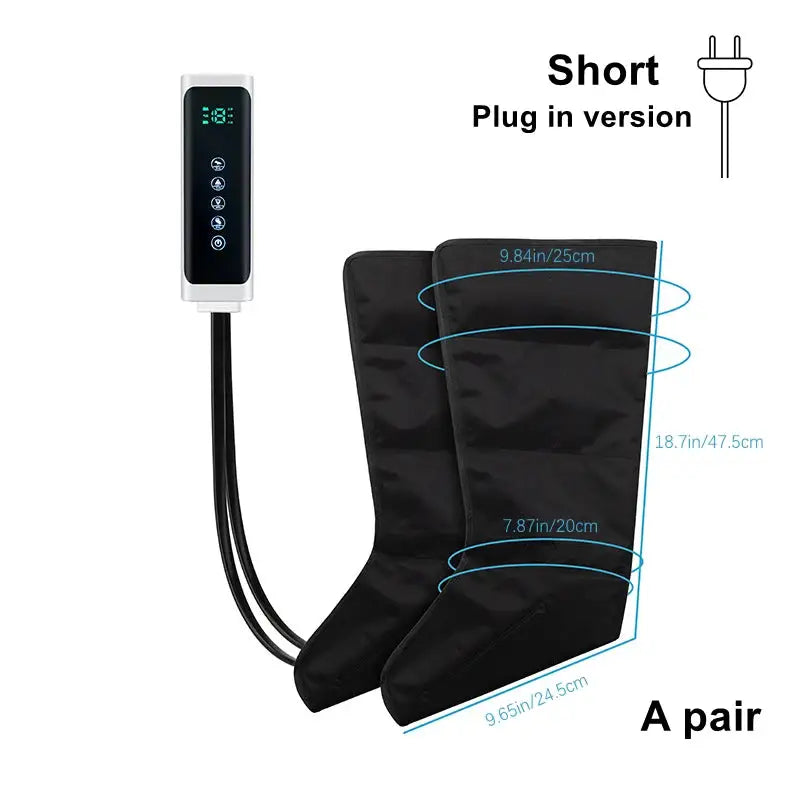 Electric Air Pressure Leg Massager Kneading Squeeze Deep Relaxation Calf Foot with Remote Control Sports Recovery Gift