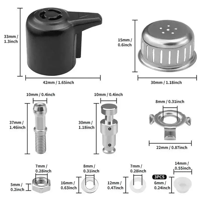 Pressure Cooker Steam Release Valve Set 3QT 5QT 6QT