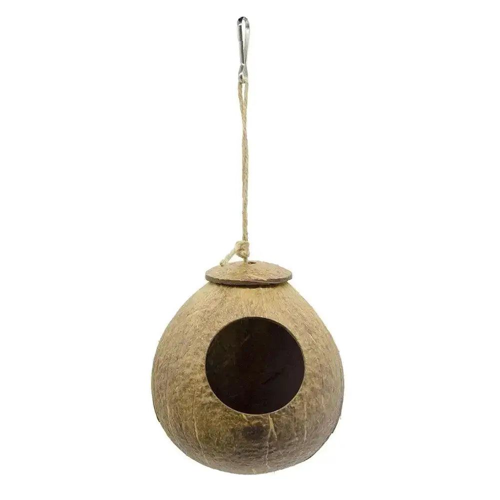 Coconut Shell Bird Nest Hideout Eco Friendly Habitat Home